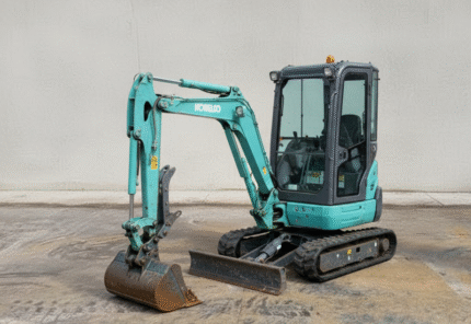 Kobelco SK17 SR-3 Mini pelle — moteur Deutz 87 kW, 3 godets, attache rapide, déport flèche, 2018 occasion