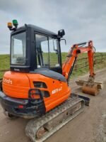 Kubota KX71-3 Mini pelle 2,5 tonnes — cabine climatisation chauffage, 3 godets, attache rapide, chenilles 95%, révisée, occasion – Image 5